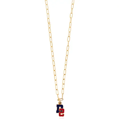 Brass necklace , male, Sizes: ONE SIZE - Dsquared2 - Modalova