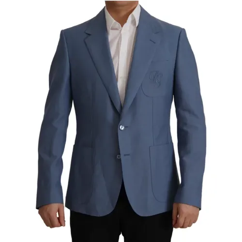 Logo Blazer Jacket , male, Sizes: M - Dolce & Gabbana - Modalova
