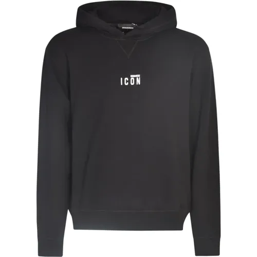 Schwarze Pullover für Herren , Herren, Größe: XS - Dsquared2 - Modalova