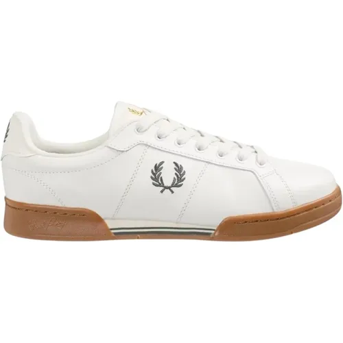 Beige Karamell Sneakers B722 , Herren, Größe: 42 EU - Fred Perry - Modalova