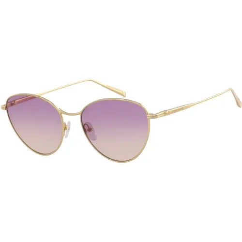Violett Verlauf Gelb Sonnenbrille , unisex, Größe: 55 MM - Longchamp - Modalova