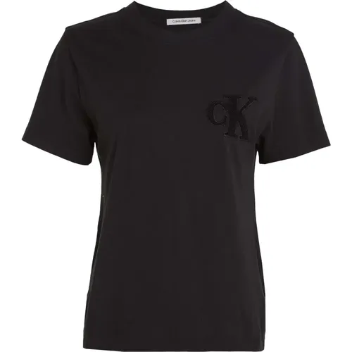 Schwarze T-Shirts Calvin Klein - Calvin Klein - Modalova