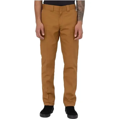 Schmale Chino/City-Hose , Herren, Größe: W32 L34 - Dickies - Modalova