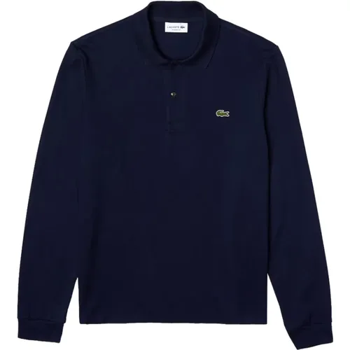 Blau Polo Shirt Klassischer Stil , Herren, Größe: L - Lacoste - Modalova