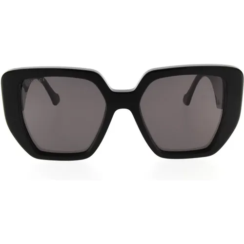 Rectangular-Frame Sunglasses , female, Sizes: 54 MM - Gucci - Modalova