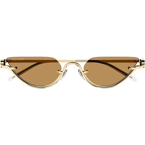 Women's Accessories Sunglasses Metallic Ss24 , female, Sizes: 53 MM - Gucci - Modalova
