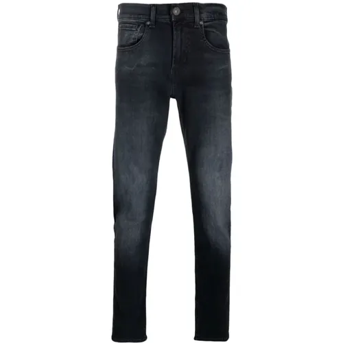 Denim Jeans with Logo Patch , male, Sizes: W32 - 7 For All Mankind - Modalova