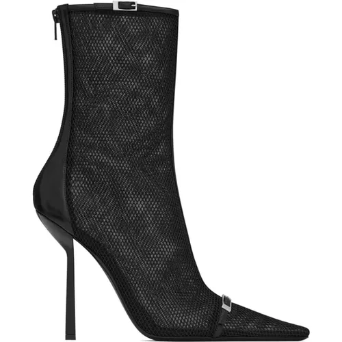 Schicke Schwarze Booties mit Stil - Saint Laurent - Modalova