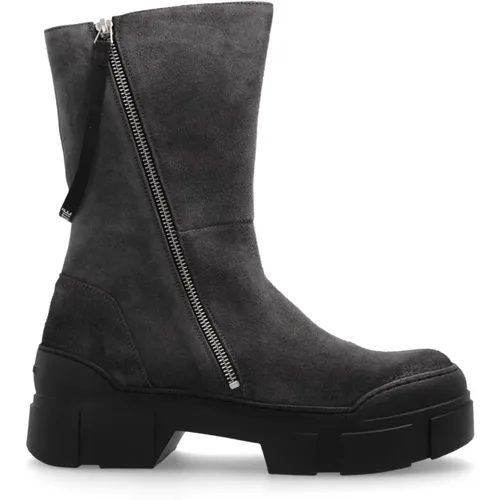 Wildleder-Plateau-Stiefeletten , Damen, Größe: 36 1/2 EU - Vic Matié - Modalova