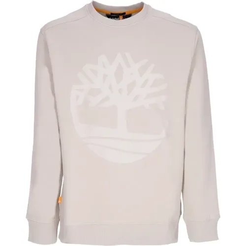 Core Logo Crewneck Sweatshirt Island Fossil , male, Sizes: XL - Timberland - Modalova