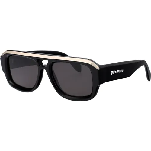 Stylish Sunglasses for Sunny Days , unisex, Sizes: 54 MM - Palm Angels - Modalova