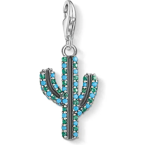 Cactus Charm Pendant Desert Chic , female, Sizes: ONE SIZE - Thomas Sabo - Modalova