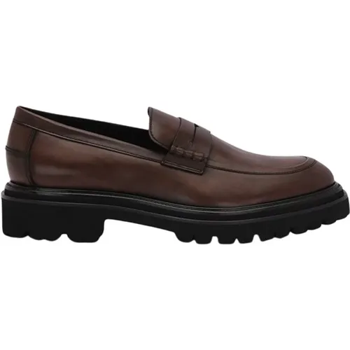 Mocha Calfskin Covent Band Loafers Mocasin Banda , Herren, Größe: 40 EU - Lottusse - Modalova