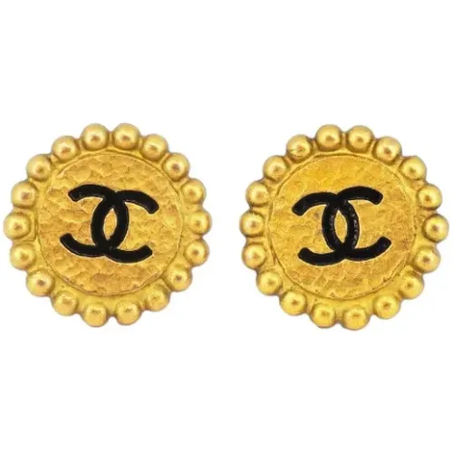 Pre-owned Metal earrings , female, Sizes: ONE SIZE - Chanel Vintage - Modalova