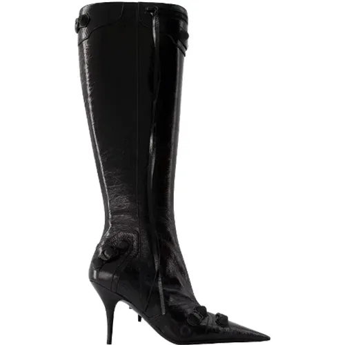 Leather boots , female, Sizes: 4 1/2 UK - Balenciaga - Modalova