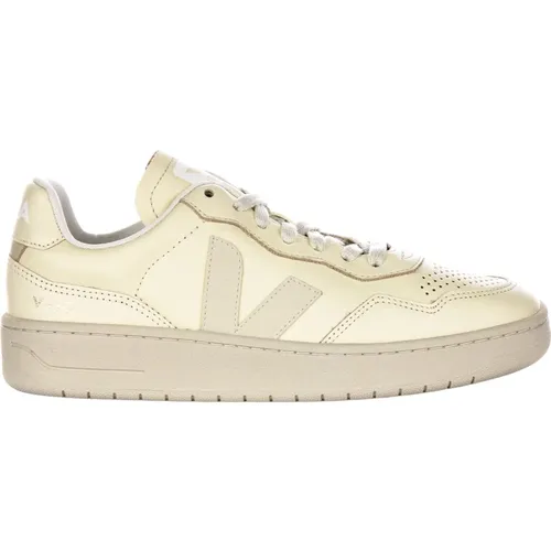 Cream Leather Trainers Modern Style , male, Sizes: 9 UK, 8 UK - Veja - Modalova