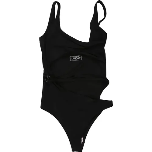 Meteor Swimsuit , female, Sizes: S, M - Off White - Modalova