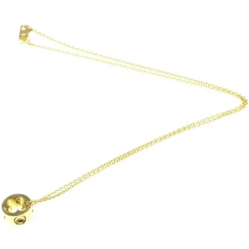 Pre-owned Gold necklaces , female, Sizes: ONE SIZE - Louis Vuitton Vintage - Modalova