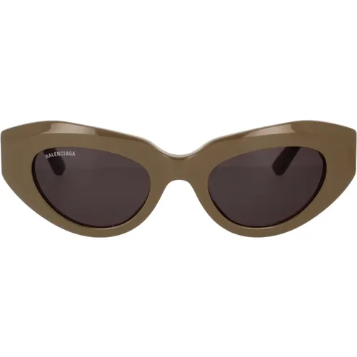 Stylish Cat-Eye Sunglasses with Vintage-Inspired Signature , female, Sizes: 52 MM - Balenciaga - Modalova