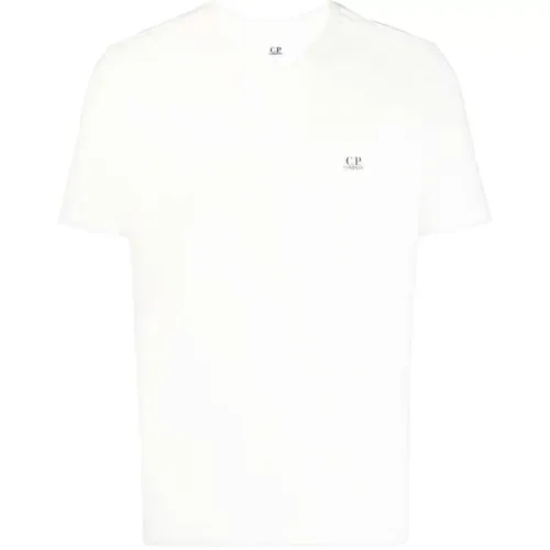 Logo-Print T-Shirt , male, Sizes: L, M, XL - C.P. Company - Modalova