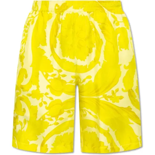 Seiden Shorts , Herren, Größe: M - Versace - Modalova