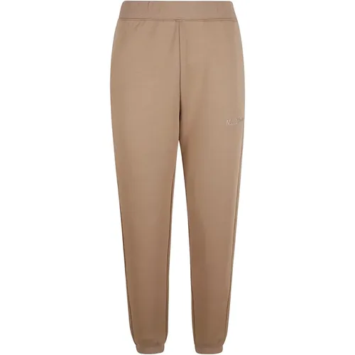 Braune Hose mit PO-Detail , Damen, Größe: M - Max Mara - Modalova