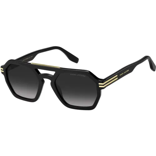 Grey Shaded Sunglasses , male, Sizes: 53 MM - Marc Jacobs - Modalova