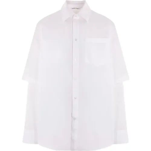 Organic Cotton Poplin Shirt , male, Sizes: XL, L, M, S - Wood Wood - Modalova