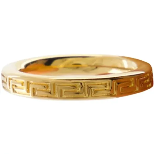 Greca Ring , unisex, Größe: 56 MM - Versace - Modalova