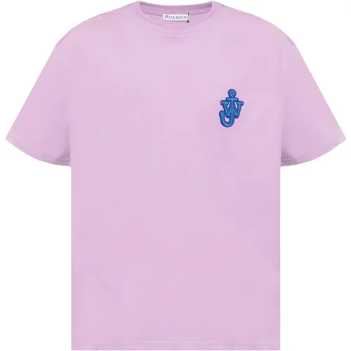 Logo Patch Cotton T-Shirt , male, Sizes: L, M, S, XL - JW Anderson - Modalova