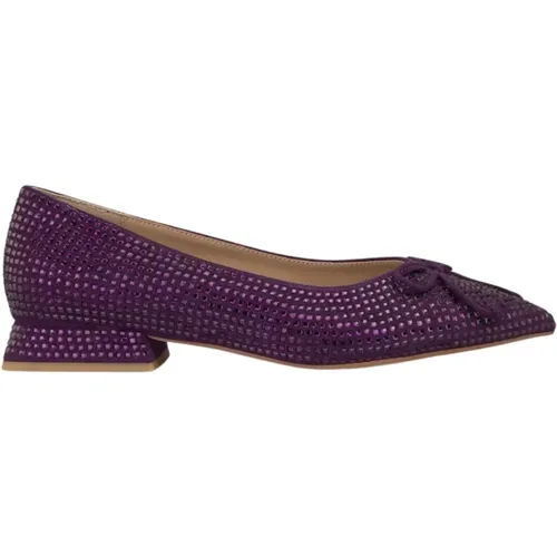 Glitzer Schleifen Ballerina Flats , Damen, Größe: 38 EU - Alma en Pena - Modalova