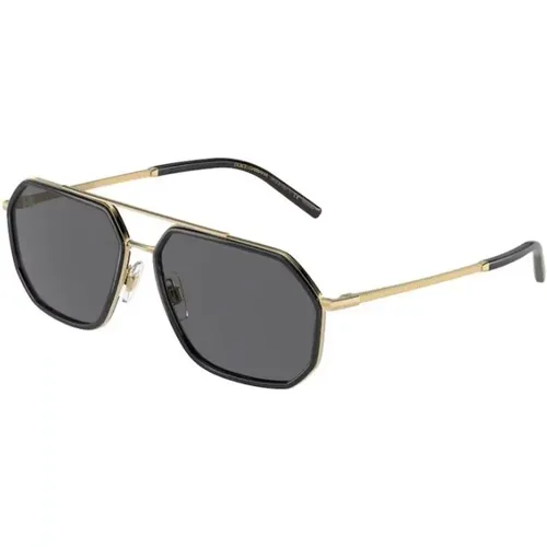Schwarze Rahmen Sonnenbrille , unisex, Größe: 60 MM - Dolce & Gabbana - Modalova