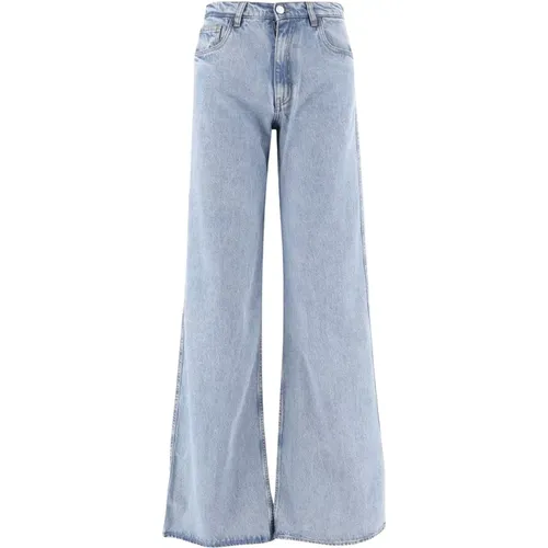Denim Wide Leg Jeans Hellblau , Damen, Größe: XS - Coperni - Modalova