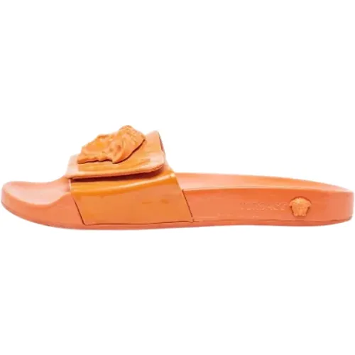 Pre-owned Leather flats , female, Sizes: 8 UK - Versace Pre-owned - Modalova