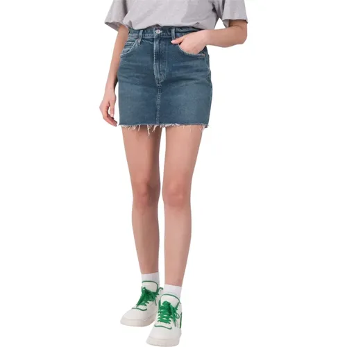 Modern Denim Mini Skirt , female, Sizes: W28, W26 - Citizens of Humanity - Modalova