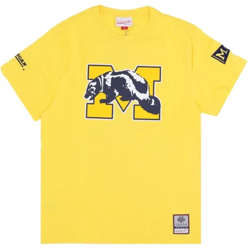 Michigan Wolverines Basketball Team T-Shirt , Herren, Größe: XL - Mitchell & Ness - Modalova