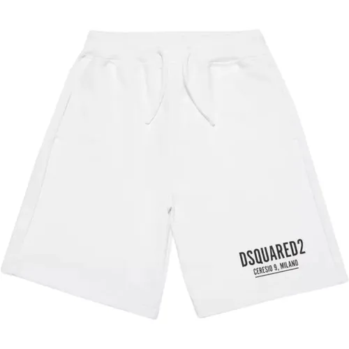 Weiße Kinder Bermuda Shorts - Dsquared2 - Modalova