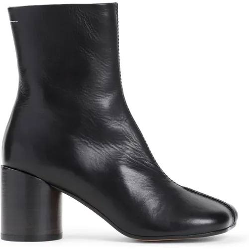 Schwarze Stiefeletten Heben Stil , Damen, Größe: 38 EU - MM6 Maison Margiela - Modalova