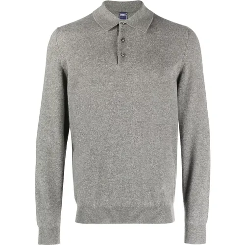 Luxury Cashmere Polo Shirt , male, Sizes: 3XL, 2XL - Fedeli - Modalova