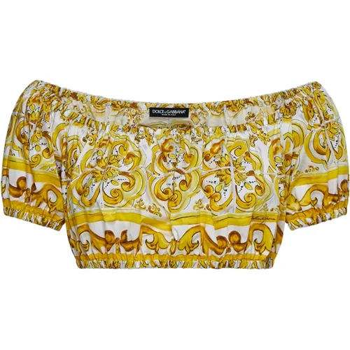 Stylisches Top , Damen, Größe: L - Dolce & Gabbana - Modalova