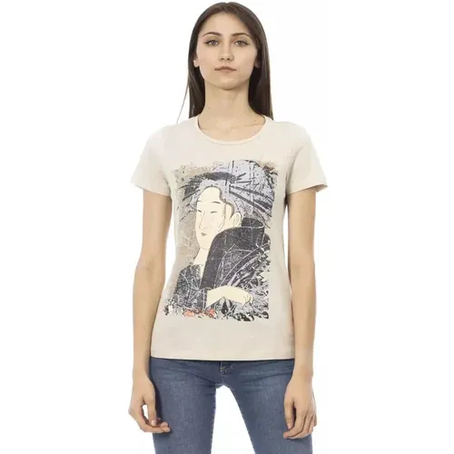 Casual Baumwollmischung T-Shirt - Trussardi - Modalova