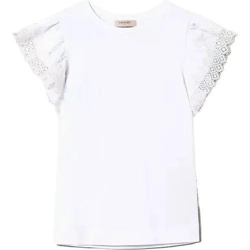 Cotton T-shirt , female, Sizes: S, L, M, XS - Twinset - Modalova