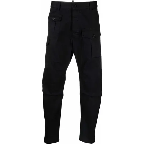 Gekürzte Cargohose , Herren, Größe: L - Dsquared2 - Modalova