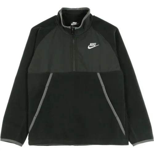 Winterisierte Sweatshirt mit hohem Kragen , Herren, Größe: XS - Nike - Modalova