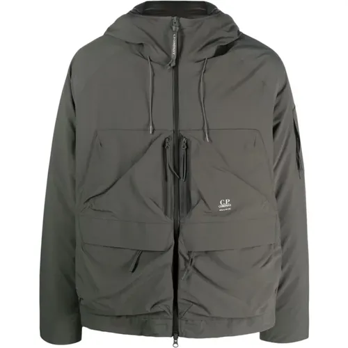 Hooded Down Jacket , male, Sizes: S - C.P. Company - Modalova
