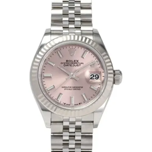 Pre-owned Stainless Steel watches , female, Sizes: ONE SIZE - Rolex Vintage - Modalova