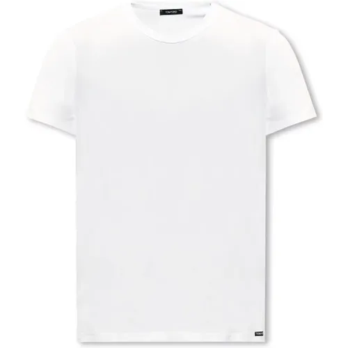 Baumwoll-T-Shirt , Herren, Größe: XS - Tom Ford - Modalova