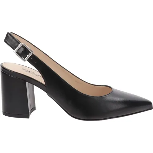 Leather Buckle High Heel Shoes , female, Sizes: 5 UK - Nerogiardini - Modalova