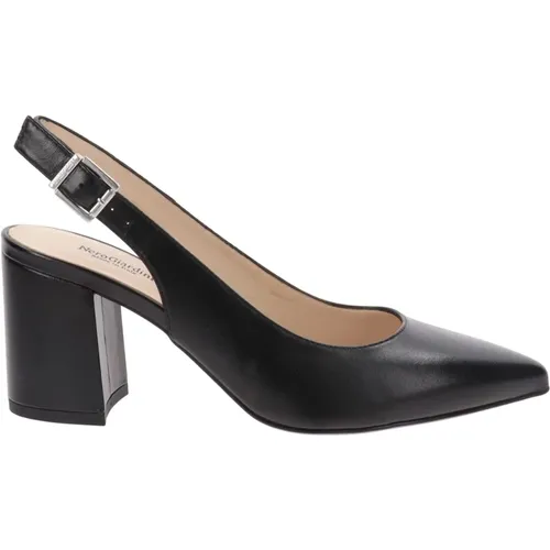 Leather Buckle High Heel Shoes , female, Sizes: 5 UK, 4 UK, 7 UK, 3 UK - Nerogiardini - Modalova