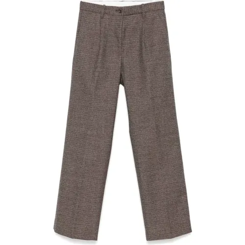 Houndstooth Wool Trousers MultiColour , female, Sizes: W25, W29 - Nine In The Morning - Modalova